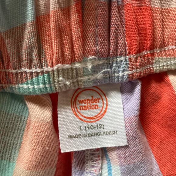 Wonder Nation Girls Plaid Pull On Shorts, Size L - Picture 4 of 5